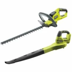Pack RYOBI Taille Haie 18V OnePlus Lithium OHT1845 - Souffleur 18V OnePlus OBL1820S - Sans Batterie Ni Chargeur