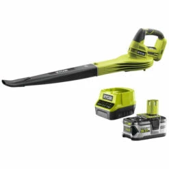 Pack RYOBI Souffleur 18V OnePlus OBL1820S - 1 Batterie 5.0Ah LithiumPlus - 1 Chargeur Rapide 2.0Ah RC18120-150