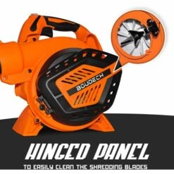 Boudech NIUP 26 - Aspirateur Souffleur 26cc Broyeur De Feuilles. Souffleur 3en1 Avec Sac De Collecte De 40L. Moteur à Essence 26cc 2 Temps Euro V 7500 Rmp -Aspirateur souffleur Soldes Magasin 17605874 3