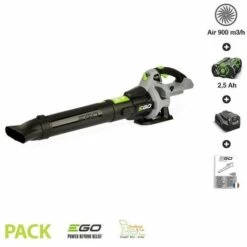 EGO POWER+ Pack Pour Souffler Les Feuilles EGOPOWER LB5301E Batterie 56v Chargeur Inclus Volume D Air 900m3 - Gris