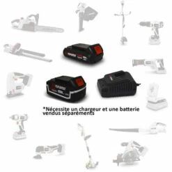 Aspirateur Souffleur Broyeur De Feuilles 40V à Batterie X-Performer XPASB40LI-2B - Sac 45L - Sans Batterie Ni Chargeur -Aspirateur souffleur Soldes Magasin 18642330 4