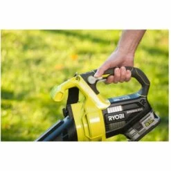 Pack RYOBI Souffleur Aspiro-broyeur 18V OnePlus Brushless OBV18 - 1 Batterie 5.0Ah - 1 Chargeur Rapide 2.0Ah RC18120-150 -Aspirateur souffleur Soldes Magasin 22677200 5