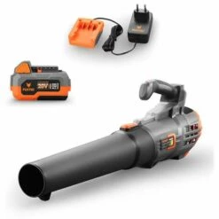 Souffleur De Feuilles à Batterie 20V FUXTEC FX-E1LB20 - Set Avec Batterie 4Ah Et Chargeur 1A