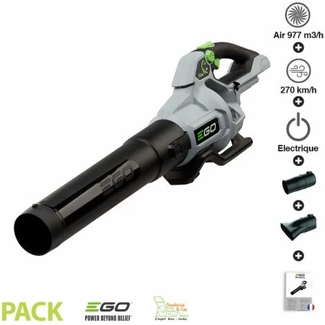 EGO POWER+ Souffleur Sans Fil à Batterie Débit 986 M3/h Vitesse Air 270km/h Ego Power LB5800E Sans Chargeur Ni Batterie - Gris 3 EGO POWER+ Souffleur Sans Fil à Batterie Débit 986 M3/h Vitesse Air 270km/h Ego Power LB5800E Sans Chargeur Ni Batterie - Gris