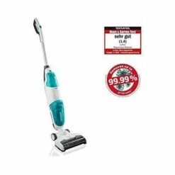 LEIFHEIT Aspirateur Regulus Aqua PowerVac 11914 - Lave-sol 2 En 1 Sans Fil - Batterie Lithium-ion 24 V