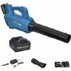 COOFIX 28000r/min Souffleur Feuilles Sans Fil Avec Batterie 1 * 20V 4.0Ah,Aspirateur De Jardin , 5 Vitesse Variable -Aspirateur souffleur Soldes Magasin 31061649 1