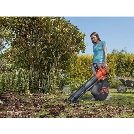 BLACK & DECKER BLACK+DECKER BCBLV3625L1 Aspirateur Souffleur Broyeur Sans Fil 36V/2,5Ah Li-Ion Avec Roues 5 BLACK & DECKER BLACK+DECKER BCBLV3625L1 Aspirateur Souffleur Broyeur Sans Fil 36V/2,5Ah Li-Ion Avec Roues – Image 3