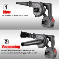 LBTN Souffleur Et Aspirateur Sans Fil Air électrique Outil électrique Multifonctionnel 3 En 1 2000W 58000mAh -Aspirateur souffleur Soldes Magasin 37477981 4