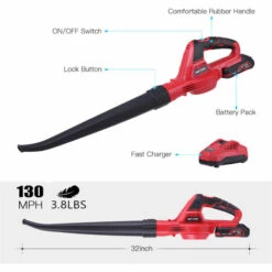 METERK Le Ventilateur De La Feuille Sans Fil De Metre, Ventilateur De Feuilles 20V 2.0Ah Batterie Au Lithium Et Chargeur Comprenaient L'Ue 8 METERK Le Ventilateur De La Feuille Sans Fil De Metre, Ventilateur De Feuilles 20V 2.0Ah Batterie Au Lithium Et Chargeur Comprenaient L'Ue -Aspirateur souffleur Soldes Magasin 37553052 2