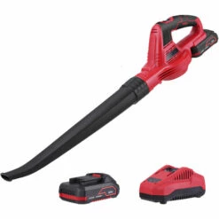 Souffleur De Feuilles Sans Fil Meterk, Souffleur De Feuilles 20V, Batterie Au Lithium 2,0 Ah Et Chargeur Inclus UE