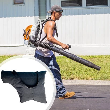 HAPPYSHOPPING Sac A Feuilles Pour Souffleur Avec Bandouliere A Fermeture Eclair Sac De Rechange Pour Souffleur A Feuilles Sac De Rangement Sac De Vidage Inferieur Pour La Collection De Feuilles De Poussiere De Route De Pelouse Avec 5 Attaches PCS, Modele: Noir 5 HAPPYSHOPPING Sac A Feuilles Pour Souffleur Avec Bandouliere A Fermeture Eclair Sac De Rechange Pour Souffleur A Feuilles Sac De Rangement Sac De Vidage Inferieur Pour La Collection De Feuilles De Poussiere De Route De Pelouse Avec 5 Attaches PCS, Modele: Noir – Image 3