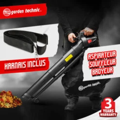 ELEM GARDEN TECHNIC Aspirateur Souffleur Broyeur 3000W - Elem Garden -Aspirateur souffleur Soldes Magasin 43062125 3