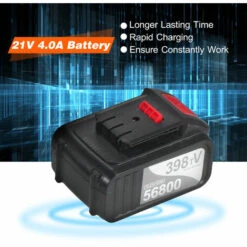 SUPERSELLER Aspirateur Souffleur électrique Aspirateur Souffleur De Feuilles Sans Fil 21V 4.0 Ah Alimenté Par Batterie Au Lithium électrique 2 En 1 Balayeuse Et Aspirateur Pour Nettoyer La Neige Et Les Feuilles De Poussière, UK Plug - Prise Britannique -Aspirateur souffleur Soldes Magasin 50238865 5