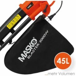 MASKO® Aspirateur De Feuilles électrique 3 en 1 Souffleur De Feuilles électrique 3 000 W 45 L Broyeur De Feuilles, Rot (de) -Aspirateur souffleur Soldes Magasin 51037592 5