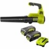 Pack RYOBI Souffleur 36V Max Power RY36BLA-140 - 2 Batteries 4.0Ah - 1 Chargeur Rapide -Aspirateur souffleur Soldes Magasin 52766634 1