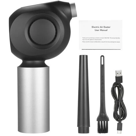 SUPERSELLER Dépoussiéreur électrique Sans Fil 36000 Tr/min 50 W Souffleur De Poussière Rechargeable Dépoussiéreur Dépoussiéreur Pour Nettoyer Le Clavier De L'ordinateur Hôte - Noir Argent - Noir Argent 4 SUPERSELLER Dépoussiéreur électrique Sans Fil 36000 Tr/min 50 W Souffleur De Poussière Rechargeable Dépoussiéreur Dépoussiéreur Pour Nettoyer Le Clavier De L'ordinateur Hôte - Noir Argent - Noir Argent – Image 2