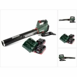 METABO® Metabo LB 18 LTX BL Souffleur De Feuilles Sans Fil 18 V Brushless + 2x Batteries 4,0 Ah + Chargeur