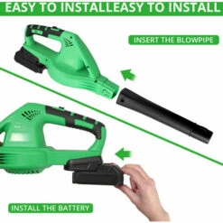 PROSTER Souffleur De Feuilles 200W 45M/s Légère Et Pratique Avec Batterie 21 V/4.0 Ah -Aspirateur souffleur Soldes Magasin 54291977 3