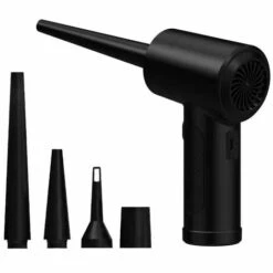 MERKMAK Souffleur De Poussiere Portable Sans Fil 35W 6000Mah Batterie Rechargeable Vitesse Du Vent Reglable Avec Lumieres Led Pour Voiture Maison Double Usage Adapte Au Chassis De Clavier