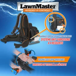 Souffleur Thermique Dorsal 31CC Avec Démarrage électrique - 270km/H - Lawnmaster -Aspirateur souffleur Soldes Magasin 55411235 4