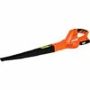 GOPLUS Souffleur De Feuilles Sans Fil, Ventilateur Avec Batterie Lithium, Haute Puissance De 20V, 120MPH, Compact Et Léger, Batterie Et Chargeur Inclus, Orange, Pour Enlever Poussière Et Feuilles -Aspirateur souffleur Soldes Magasin 56648805 1