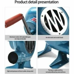 DKSFJKL Souffleur De Forge Manuel Soufflet à Manivelle Manuel Souffleur à Engrenages En Fer Forgé,80W -Aspirateur souffleur Soldes Magasin 56669019 2