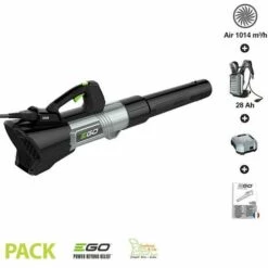 EGO POWER+ Souffleur à Feuille à Débit D'air 1014 M3/h Egopower Vitesse 212 Km/h LBX6000 - Gris