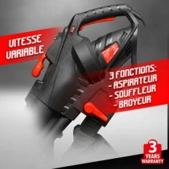 ELEM GARDEN TECHNIC Aspirateur Souffleur Broyeur 3000W Vitesse Variabl -Aspirateur souffleur Soldes Magasin 59087845 3