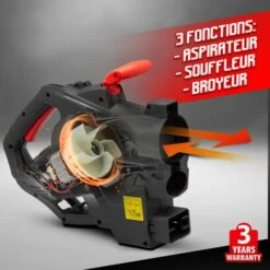 ELEM GARDEN TECHNIC Aspirateur Souffleur Broyeur 3000W Vitesse Variabl -Aspirateur souffleur Soldes Magasin 59087845 4