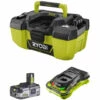 Pack RYOBI Aspirateur D'atelier 18V One Plus R18PV-0 - 1 Batterie 3.0Ah High Energy - 1 Chargeur Ultra Rapide -Aspirateur souffleur Soldes Magasin 59958862 1