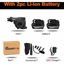 JMAX 1500W Souffleur De Feuilles Sans Fil Aspirateur Souffleur Avec 2x Batterie 22900mah Et Chargeur 11 JMAX 1500W Souffleur De Feuilles Sans Fil Aspirateur Souffleur Avec 2x Batterie 22900mah Et Chargeur -Aspirateur souffleur Soldes Magasin 60281752 5