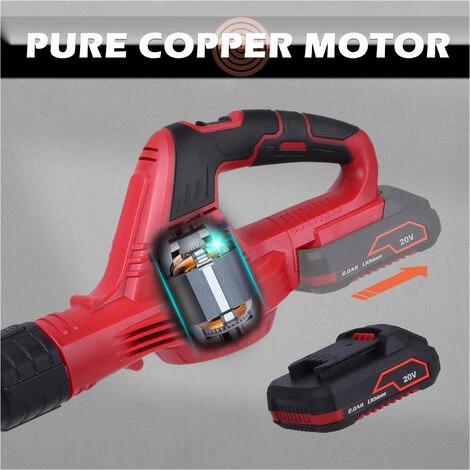 METERK Souffleur De Feuilles Sans Fil, Meterk 20V Souffleur De Feuilles électrique 2.0Ah Batterie Au Lithium Et Chargeur Inclus, Pour Nettoyer Les Feuilles Et Les Détritus, Balayer La Neige, Nettoyer La Terrasse/terrasse/jardin, Dépoussiérer Le Garage 6 METERK Souffleur De Feuilles Sans Fil, Meterk 20V Souffleur De Feuilles électrique 2.0Ah Batterie Au Lithium Et Chargeur Inclus, Pour Nettoyer Les Feuilles Et Les Détritus, Balayer La Neige, Nettoyer La Terrasse/terrasse/jardin, Dépoussiérer Le Garage – Image 4