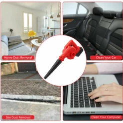 GETLITOOL Souffleur De Feuilles Sans Fil, 1-18000RPM 21V 2.0Ah, Balayeuse électrique Portative 2 En 1/aspirateur 21 V 2,0 Ah Batterie Au Lithium Pour Souffler Les Feuilles, Nettoyer La Poussière Et Les Petites Ordures, Voiture, Hôte D'ordinateur, Coin Difficile à N -Aspirateur souffleur Soldes Magasin 61048578 4