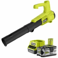 Pack RYOBI Souffleur 18V OnePlus Turbo Jet RY18BLA-0 - 1 Batterie 5.0Ah - 1 Chargeur Rapide RC18120-150