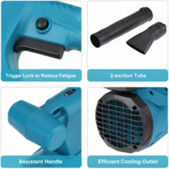 TIGA Souffleur Sans Fil Sur Batterie Drillpro 6 Vitesses 280W 18000r/min (sans Batterie) 10 TIGA Souffleur Sans Fil Sur Batterie Drillpro 6 Vitesses 280W 18000r/min (sans Batterie) -Aspirateur souffleur Soldes Magasin 63859535 4