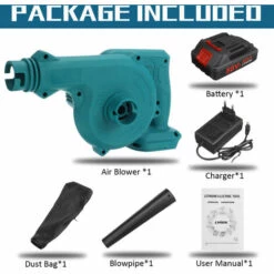 TIGA 2 En 1 Souffleur Aspirateur Sans Fil 2.6 M3/min 19000 R/min 18V 1 Batterie -Aspirateur souffleur Soldes Magasin 63859616 3