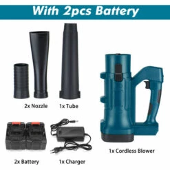 TIGA Souffleur Sans Fil Sur Batterie Wolike 2500W 18V 2 Batteriess Bleu -Aspirateur souffleur Soldes Magasin 63859804 3