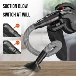 BDD Souffleur De Feuilles électrique Portable, Aspirateur De Feuilles Domestique, Ventilateur Et Ventilateur D'aspiration -Aspirateur souffleur Soldes Magasin 65373393 5