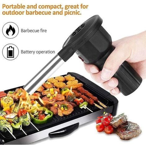 BDD Camping En Plein Air Souffleur électrique Barbecue Portable Sèche-cheveux Feu Outil 5 BDD Camping En Plein Air Souffleur électrique Barbecue Portable Sèche-cheveux Feu Outil – Image 3
