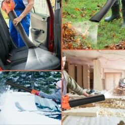 MAGICFOX Souffleur à Feuilles Sans Fil - 21V Souffleur à Batterie, 180km/h 18000/min, Batterie 5.0Ah, Souffleur Feuilles Mortes 6 Vitesses -Aspirateur souffleur Soldes Magasin 65747115 4