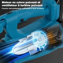 MAGICFOX Souffleur à Feuilles Sans Fil - 2 Batteries, Réglages à 5 Vitesses, Installation Rapide Et Conception De Tube à 2 Sections 8 MAGICFOX Souffleur à Feuilles Sans Fil - 2 Batteries, Réglages à 5 Vitesses, Installation Rapide Et Conception De Tube à 2 Sections -Aspirateur souffleur Soldes Magasin 65747139 3