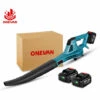 Souffleur De Feuilles Sans Fil Onevan 8.8m³/min 4500W - 6 Vitesses - Convient Pour Makita Batterie - Avec 2 Batterie + 1 Chargeur -Aspirateur souffleur Soldes Magasin 66826883 1