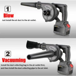 QERSTA Souffleur Et Aspirateur Sans Fil Air électrique Outil électrique Multifonctionnel 3 En 1 2000W 58000mAh -Aspirateur souffleur Soldes Magasin 67545698 4