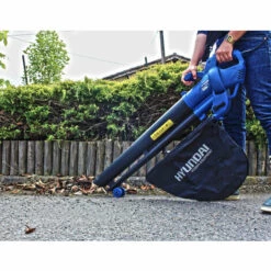 HYUNDAI Aspirateur Souffleur Broyeur électrique 3200W 40L Variateur De Vitesse HAS3200V -Aspirateur souffleur Soldes Magasin 957069 5